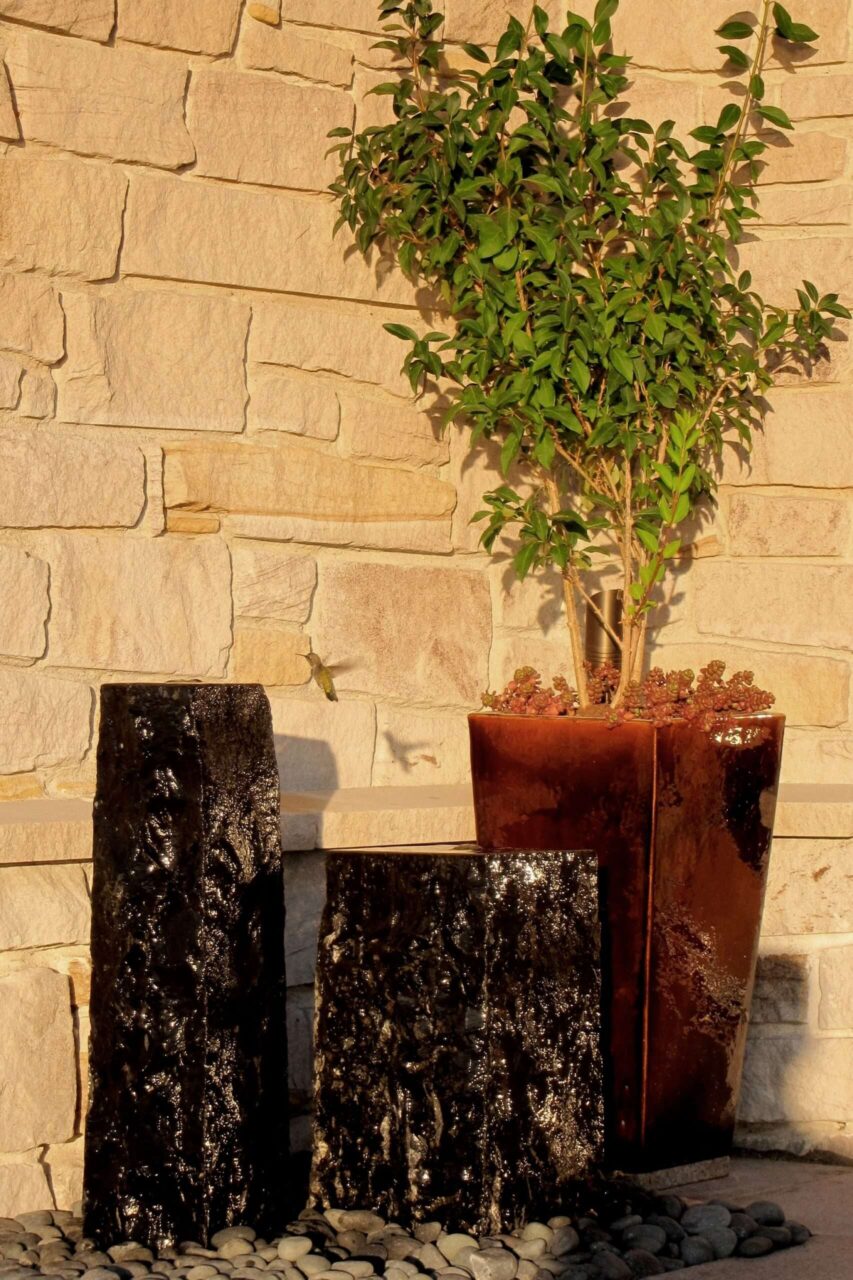 12" Chiseled Basalt Fountain Kits 3 12" Chiseled Basalt Fountain Kits