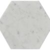 6" Carrara Marble Hex Tile 5 6" Carrara Marble Hex Tile