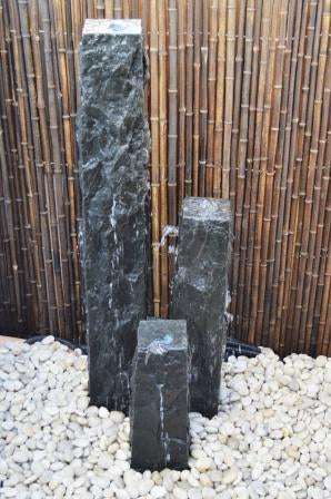 8" Chiseled Basalt Fountain Kits 2 8" Chiseled Basalt Fountain Kits