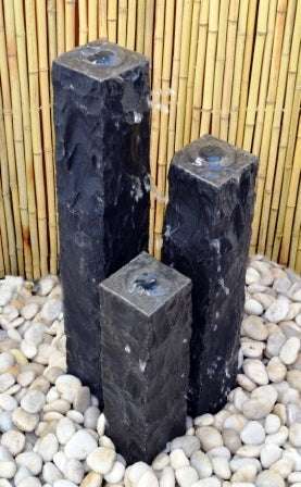 8" Chiseled Basalt Fountain Kits 3 8" Chiseled Basalt Fountain Kits