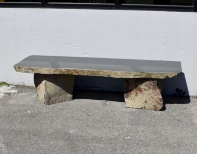 Classic Basalt Garden Bench