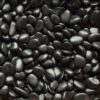 black polished pebbles medium photo