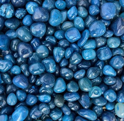 Agate Pebbles 1 Blue Striped Agate Pebbles
