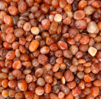 Agate Pebbles 4 Carnelian Red Agate Pebbles