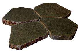 Basalt Hex Pavers , 12-18" Diameter, Flamed Finish, Price per Square Foot