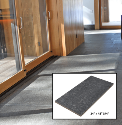 Basalt Tile, Flamed Finish, 24" x 48" x 3/4" thick, Price per Square Foot