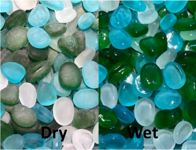 Glass Pebble Ocean Mix