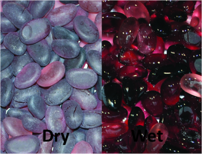 Glass Pebble Purple