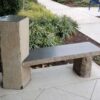 half cut bench basalt install
