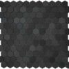 1" Basalt Hex Mosaic Tile