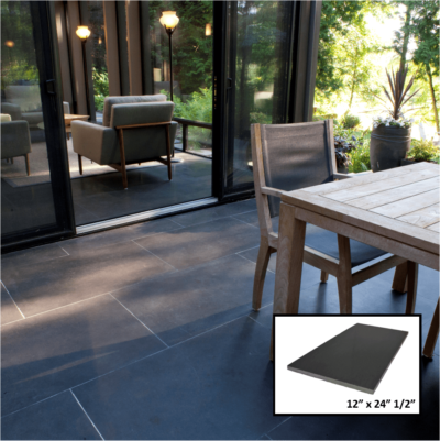 Basalt Tile, Honed, 12" x 24" x 1/2" thick, Price per Square Foot
