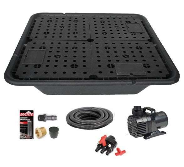 12" Chiseled Basalt Fountain Kits 4 12" Chiseled Basalt Fountain Kits