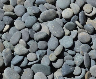 Mexican Beach Pebble - Black ½-1"