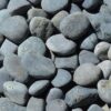 Mexican Beach Pebbles - Black 1-2" 5 Mexican Beach Pebbles Black 1" - 2"