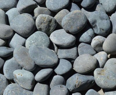 Mexican Beach Pebbles Black 1" - 2"