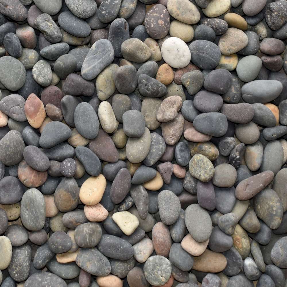 Mexican Beach Pebble, Mixed, 3/8 - 5/8" 1 Mexican Beach Pebble, Mixed, 3/8 - 5/8"