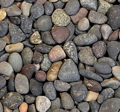 Mexican Beach Pebble, Mixed, 3/8 - 5/8" 2 Mexican Beach Pebble, Mixed, 3/8 - 5/8"