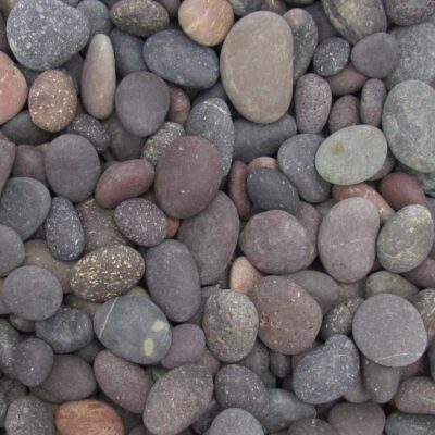 Red Mexican beach pebbles