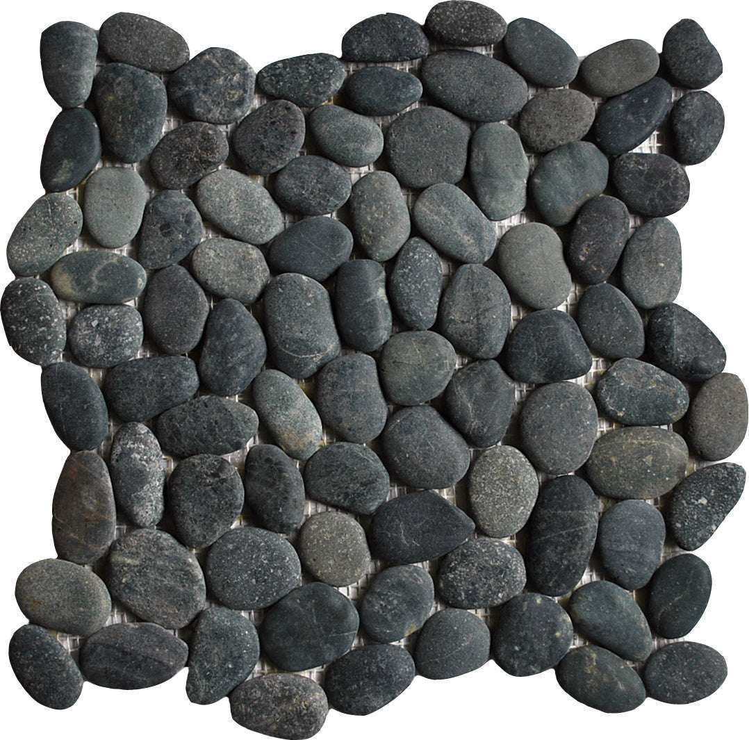 Natural Black Pebble Tile 1 Natural Black Pebble Tile
