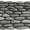 Standing Black Pebble Tile, 6"x 12" 4 Standing Black Pebble Tile, 6"x12"