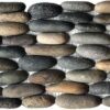 Standing Earth Pebble Tile, 6"x 12" 5 natural earth standing pebble tile