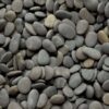 natural pebble small black river rock medium photo