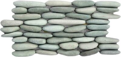 Standing Green Pebble Tile, 6"x12"