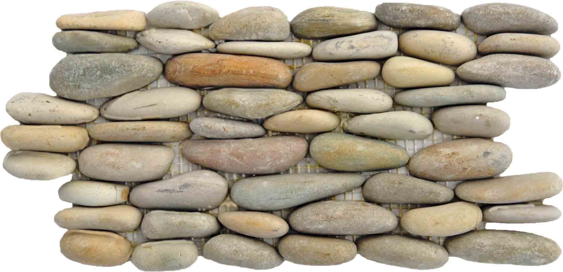 Standing Java Pebble Tile, 6"x 12" 1 Standing Java Pebble Tile, 6"x12"