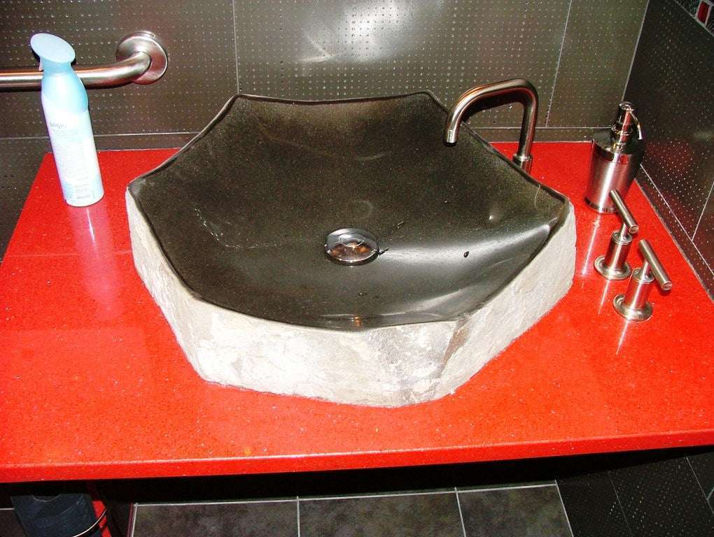 Polished Basalt Bowl 2 Polished Basalt Bowl