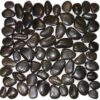 Polished Black Pebble Tile