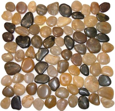 Polished Pebble Tile 5 Polished Mixed Pebble Tile