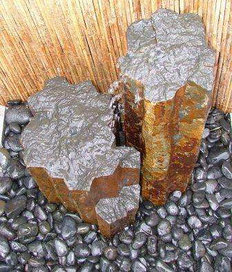 Polished Black Pebbles 1½" - 2½" 6 Polished Pebble - Black 1½ - 2½"