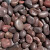 polished red medium pebbles