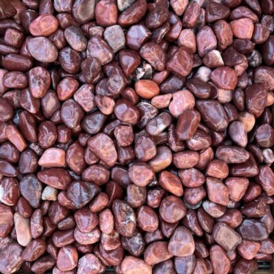 Polished Pebbles 5 Polished Red Pebbles ½" - ¾"