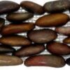 Standing Polished Red Pebble Tile, 4"x 12" 4 Standing Polished Red Pebble Tile, 4"x12"