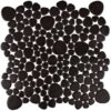 Porcelain Matte Black Pebble Tile 3 Porcelain Matte Black Pebble Tile