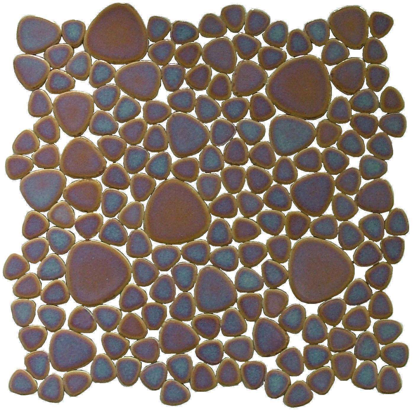 Porcelain Sunset Pebble Tile 1 Porcelain Sunset Pebble Tile