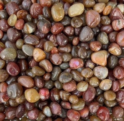 Agate Pebbles 6 Ruby Red Agate Pebbles