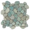 Sliced Aqua Pebble Tile