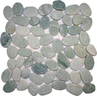 Sliced Green Pebble Tile