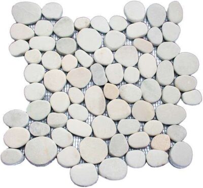 Sliced Ivory Pebble Tile