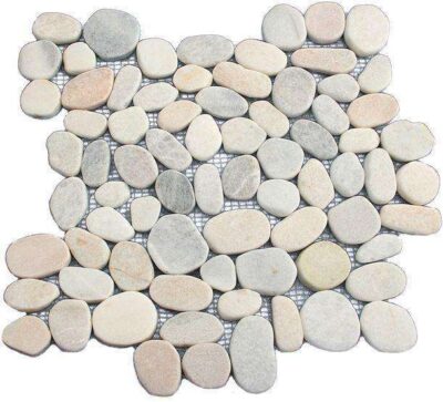 Sliced Mixed Pebble Tile