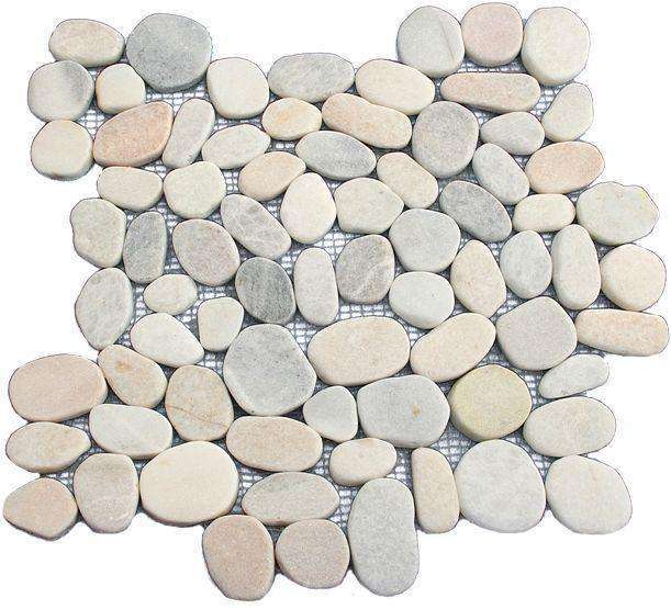Sliced Mixed Pebble Tile 1 Sliced Mixed Pebble Tile