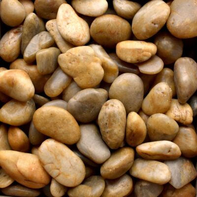 Polished Pebbles 16 Polished Yellow Pebbles 1½" - 2½"