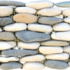 Standing Ocean Blend Pebble Tile, 6"x 12" 5 standing ocean blend pebble tile 1