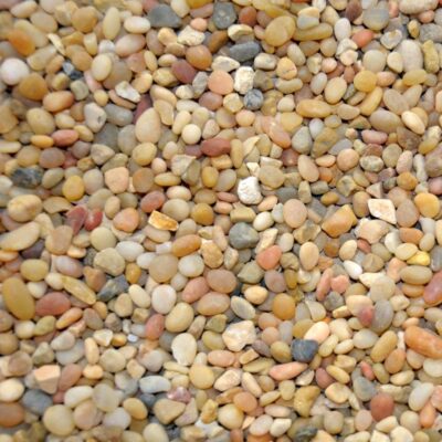 Pea Gravel 8 Coral Mix Pebble, 3/8"