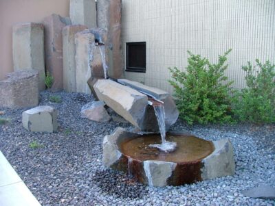 Basalt Stone Channel Fountain