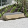flamed basalt column bench 2