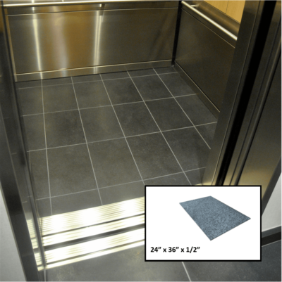 Midnight Granite Tile, Flamed Finish, 24" x 36" x 1/2" thick