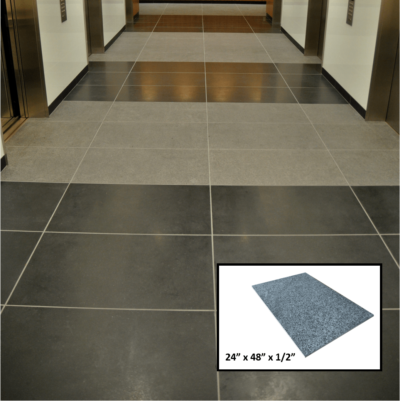 Midnight Granite Tile, Flamed Finish, 24" x 48" x 1/2" thick